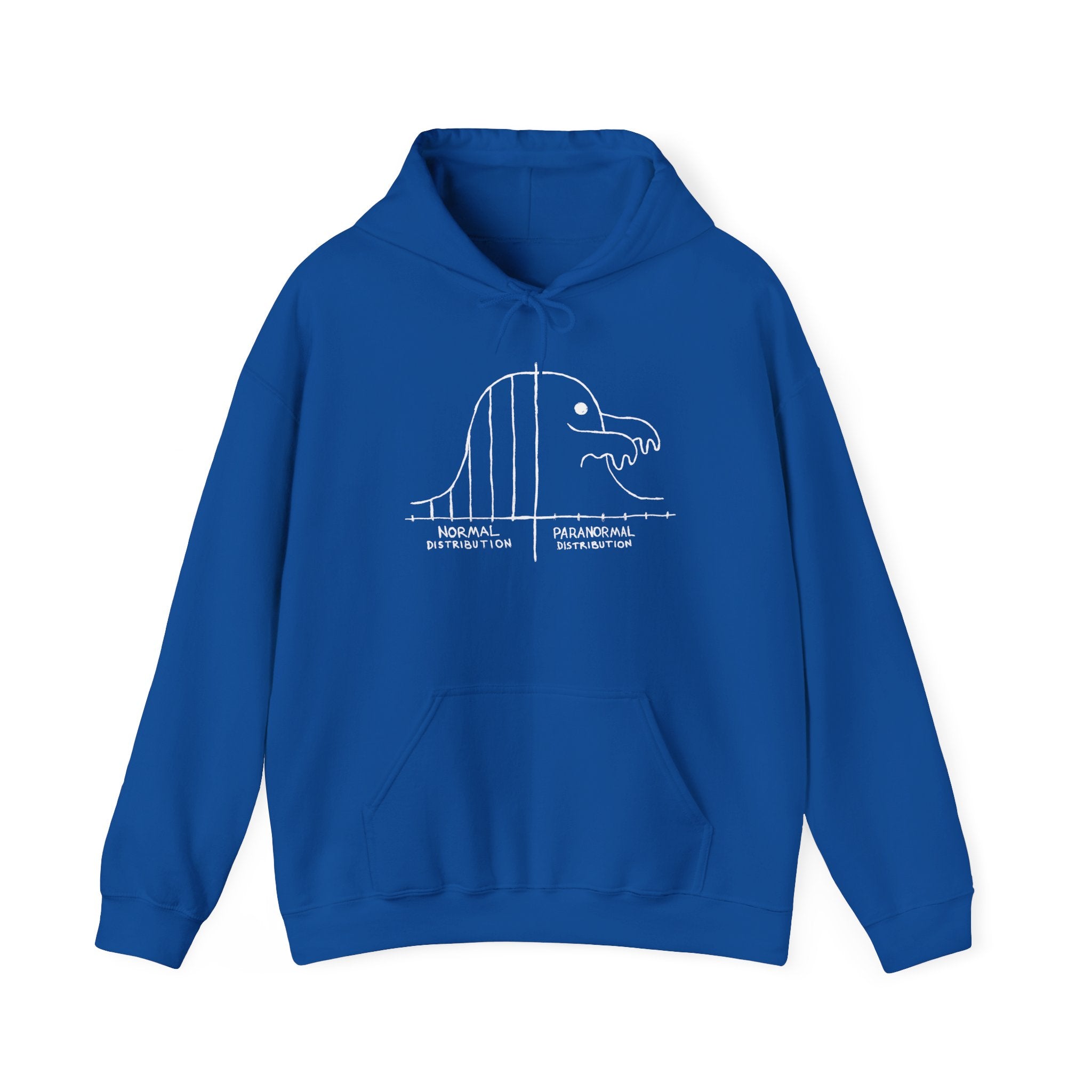 Math Statistics Paranormal Distribution Halloween Ghost - Unisex Heavy Blend Hooded Sweatshirt