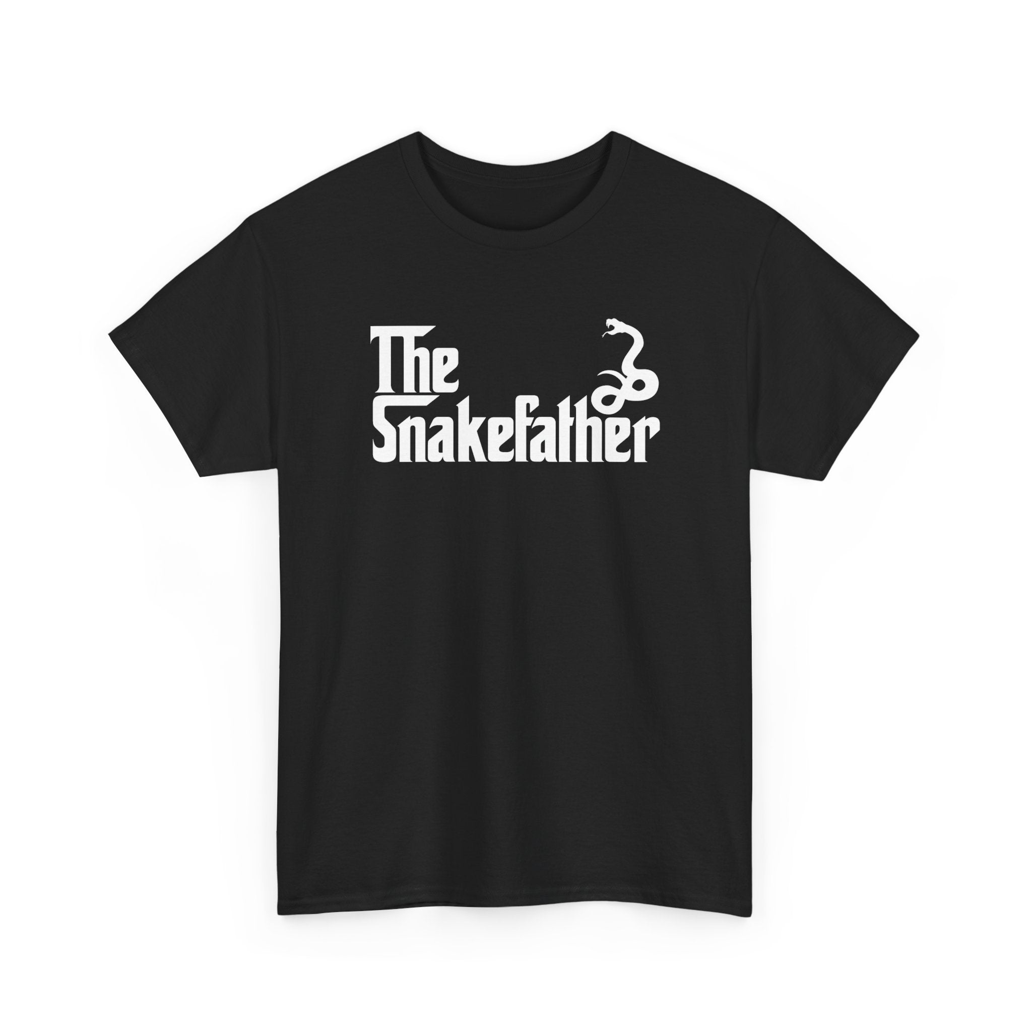 Funny Snake Owner Shirt The Snakefather Reptile Dad Gift - Unisex Regular Crewneck T-Shirt