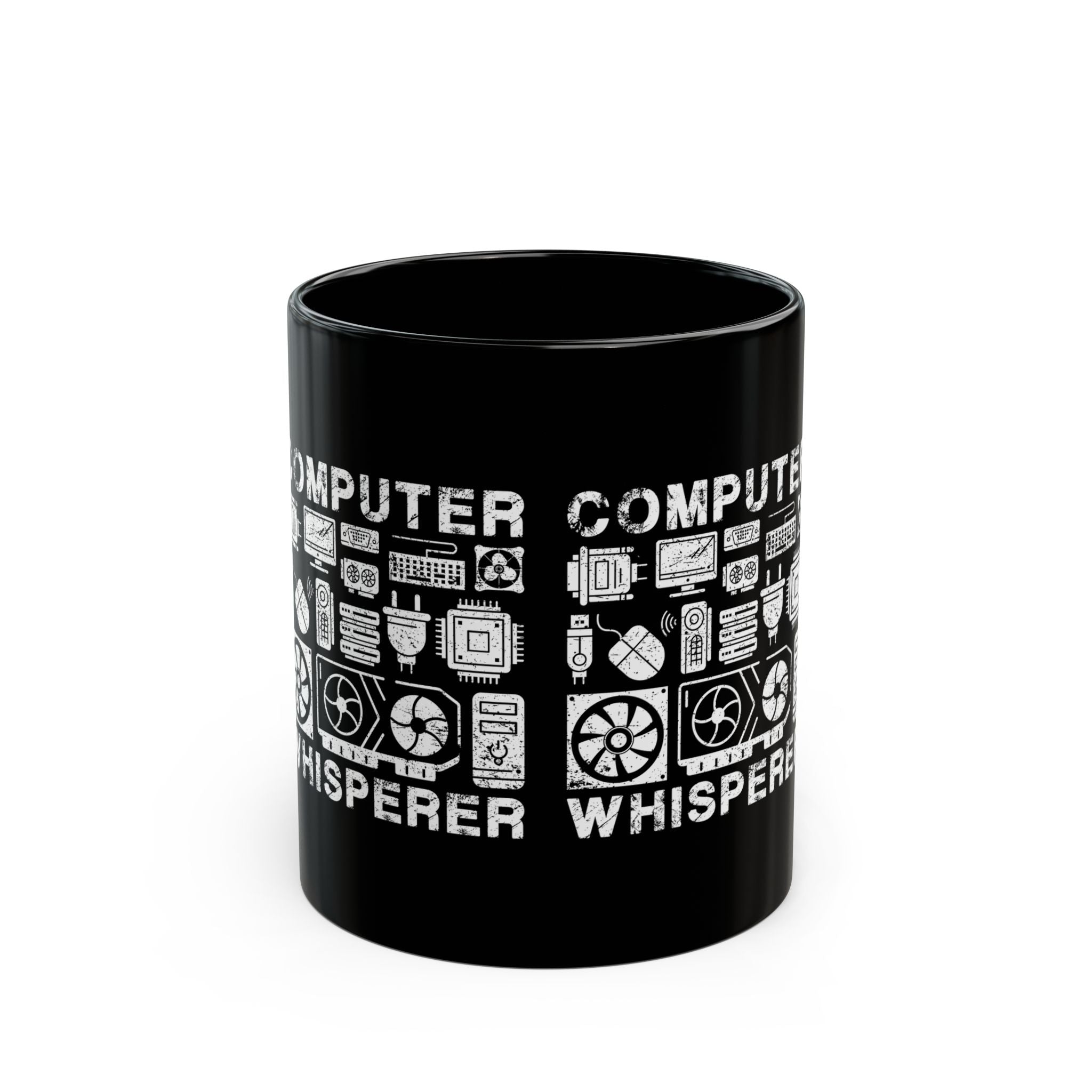 Computer Whisperer - Black Glossy Mug