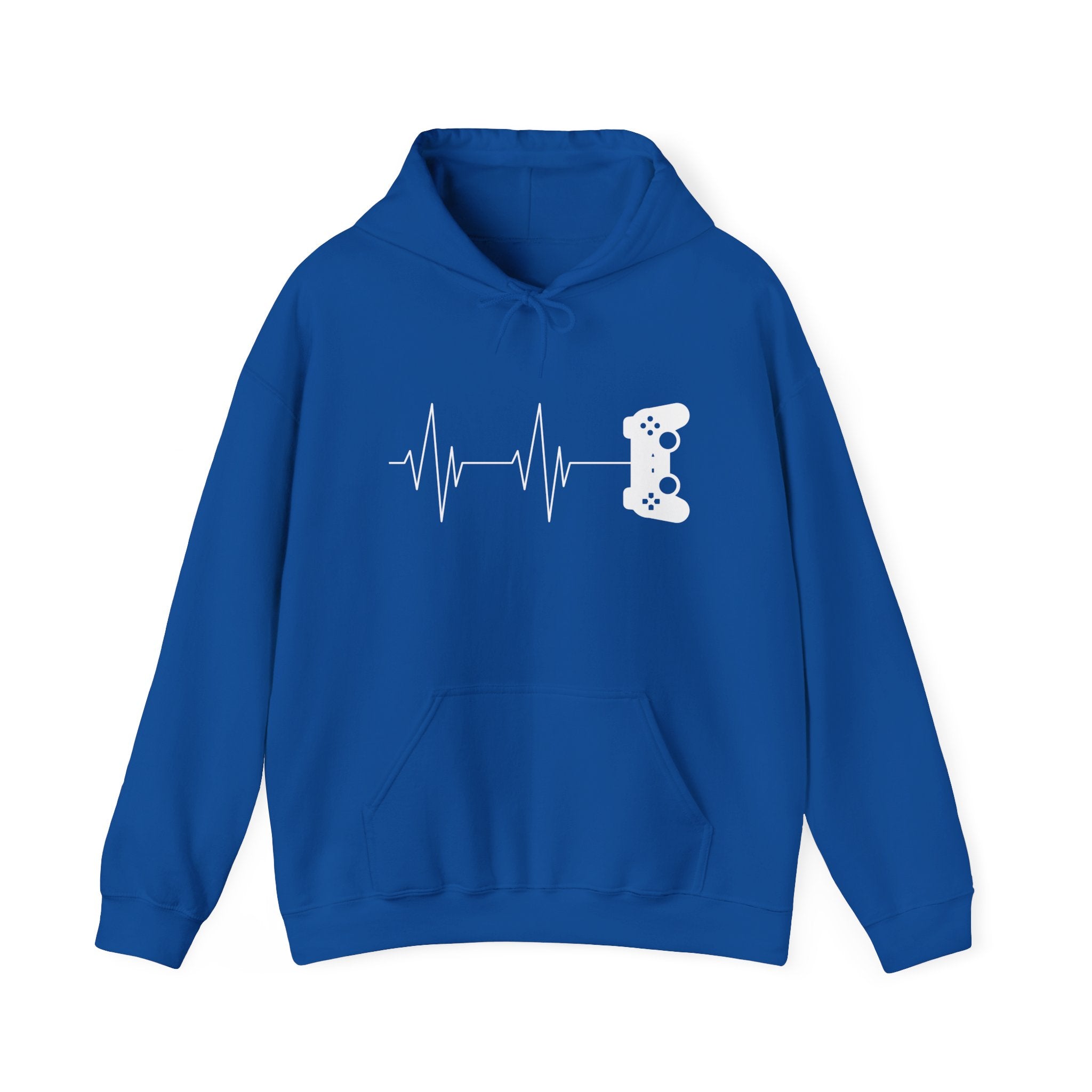Gamer Heartbeat - Video Gaming Addict Hoodie - Unisex Hooded Sweatshirt