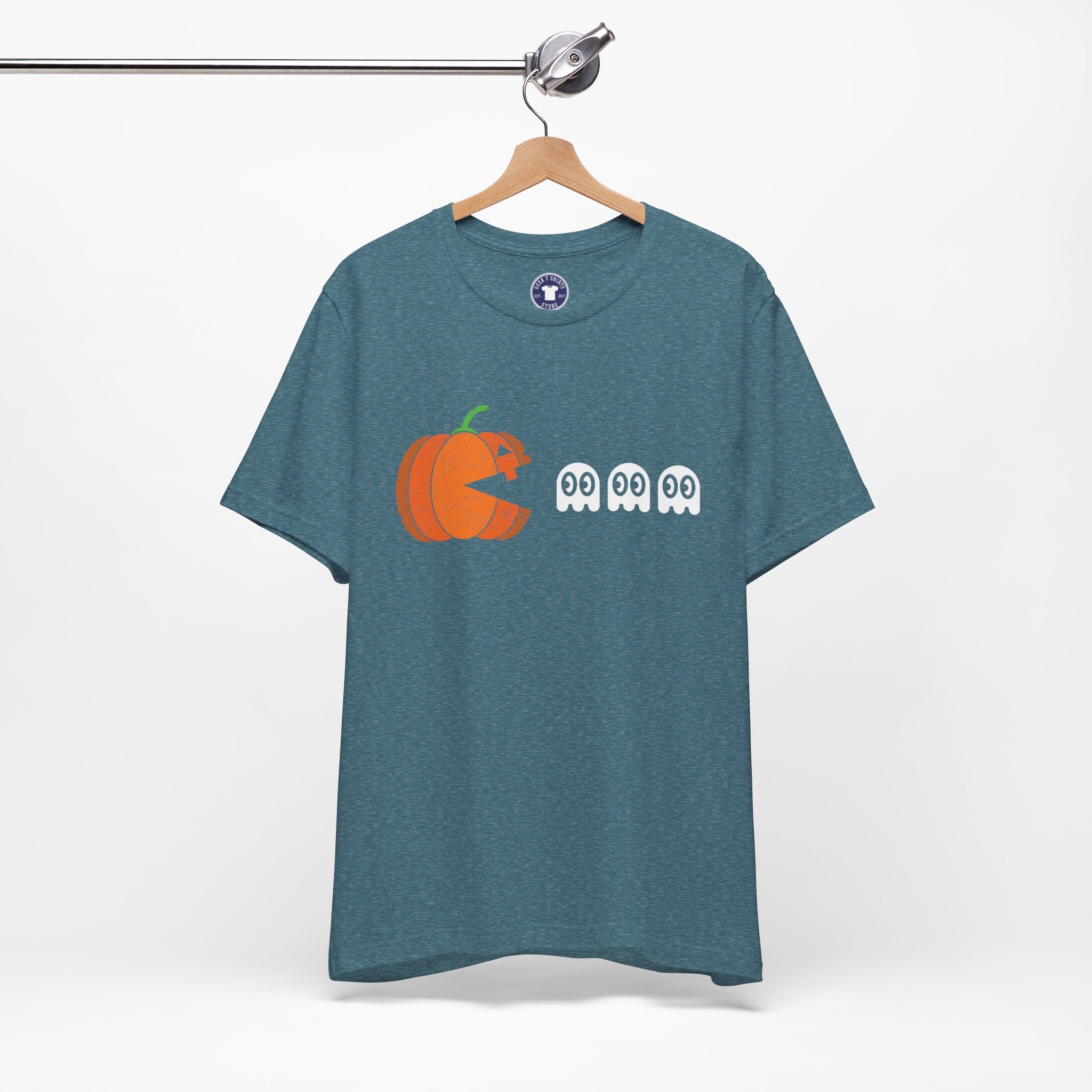 Halloween Retro Gamer - Premium Unisex Crewneck T-Shirt