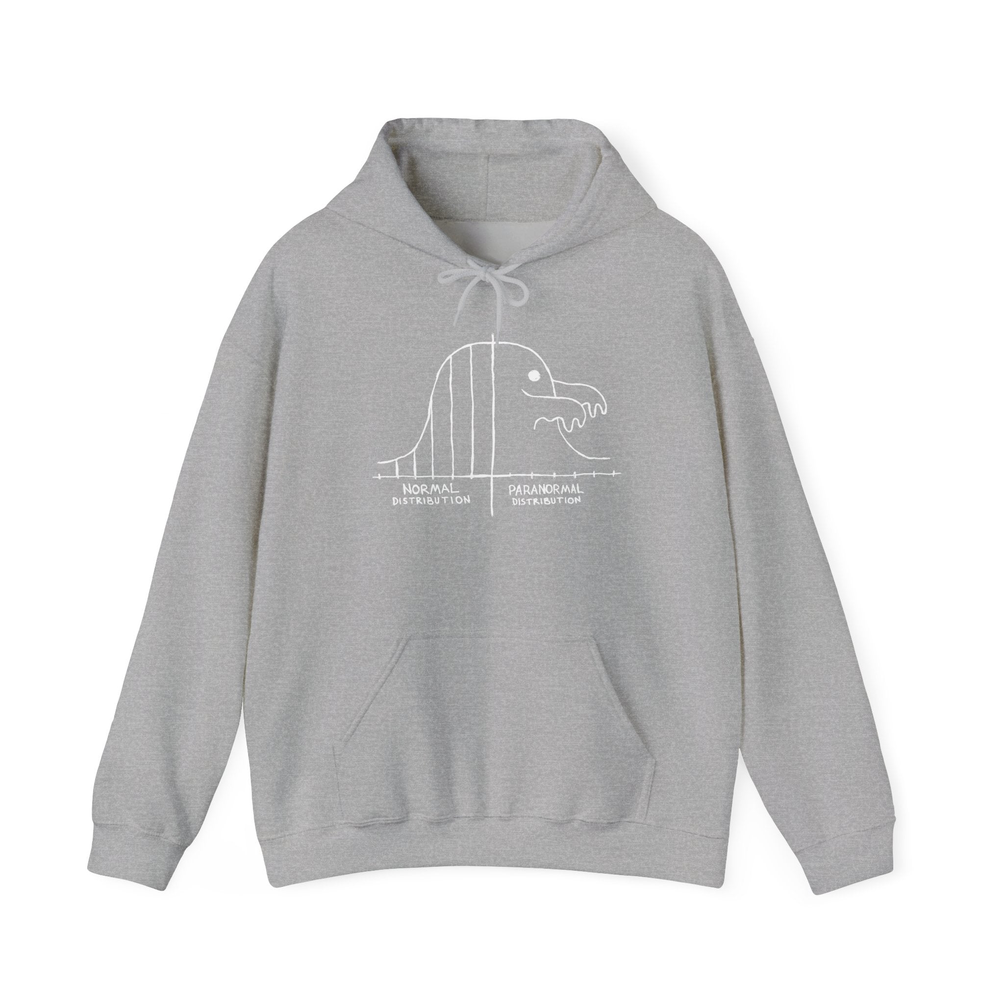 Math Statistics Paranormal Distribution Halloween Ghost - Unisex Heavy Blend Hooded Sweatshirt