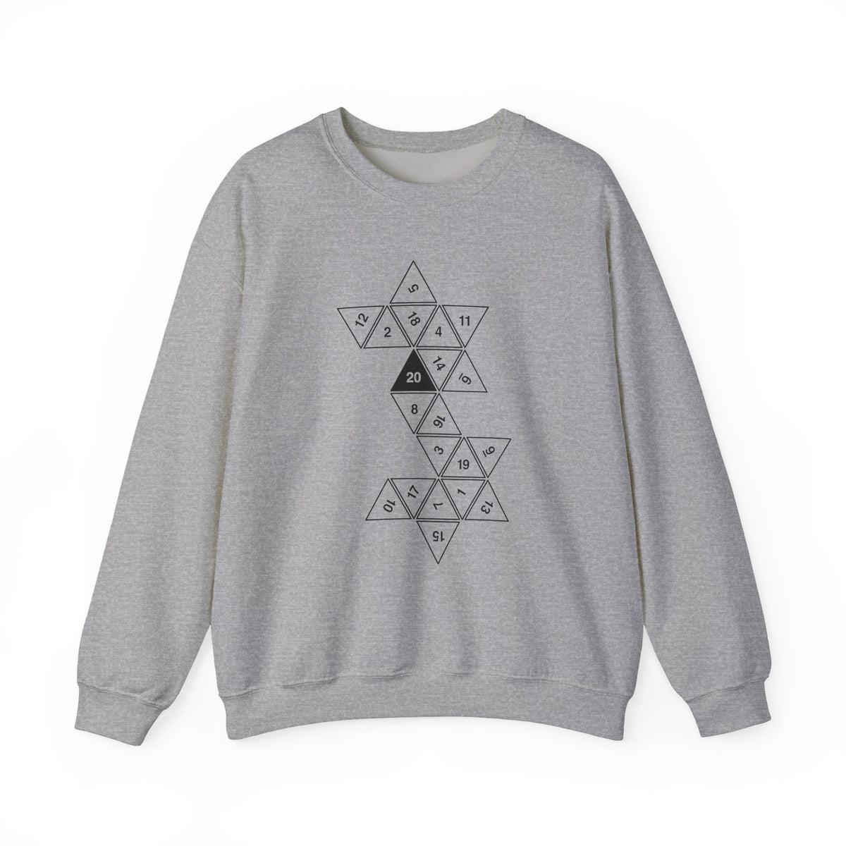 20 Sided Die Sweatshirt