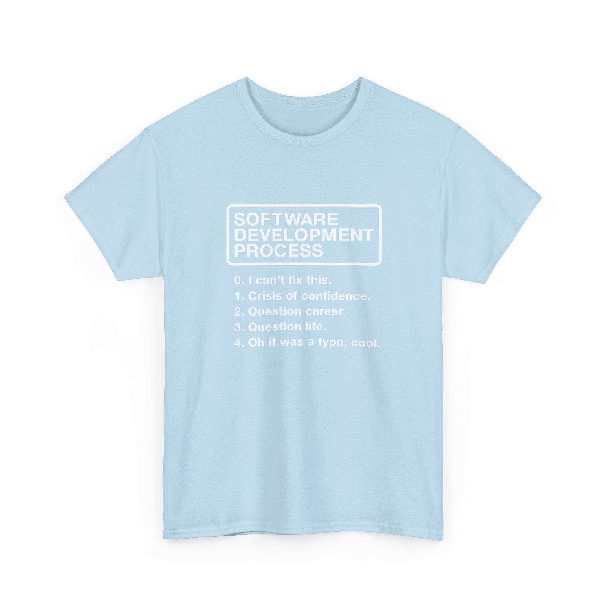 Software Development Process - Geek Coding - Regular Unisex Crewneck T-Shirt