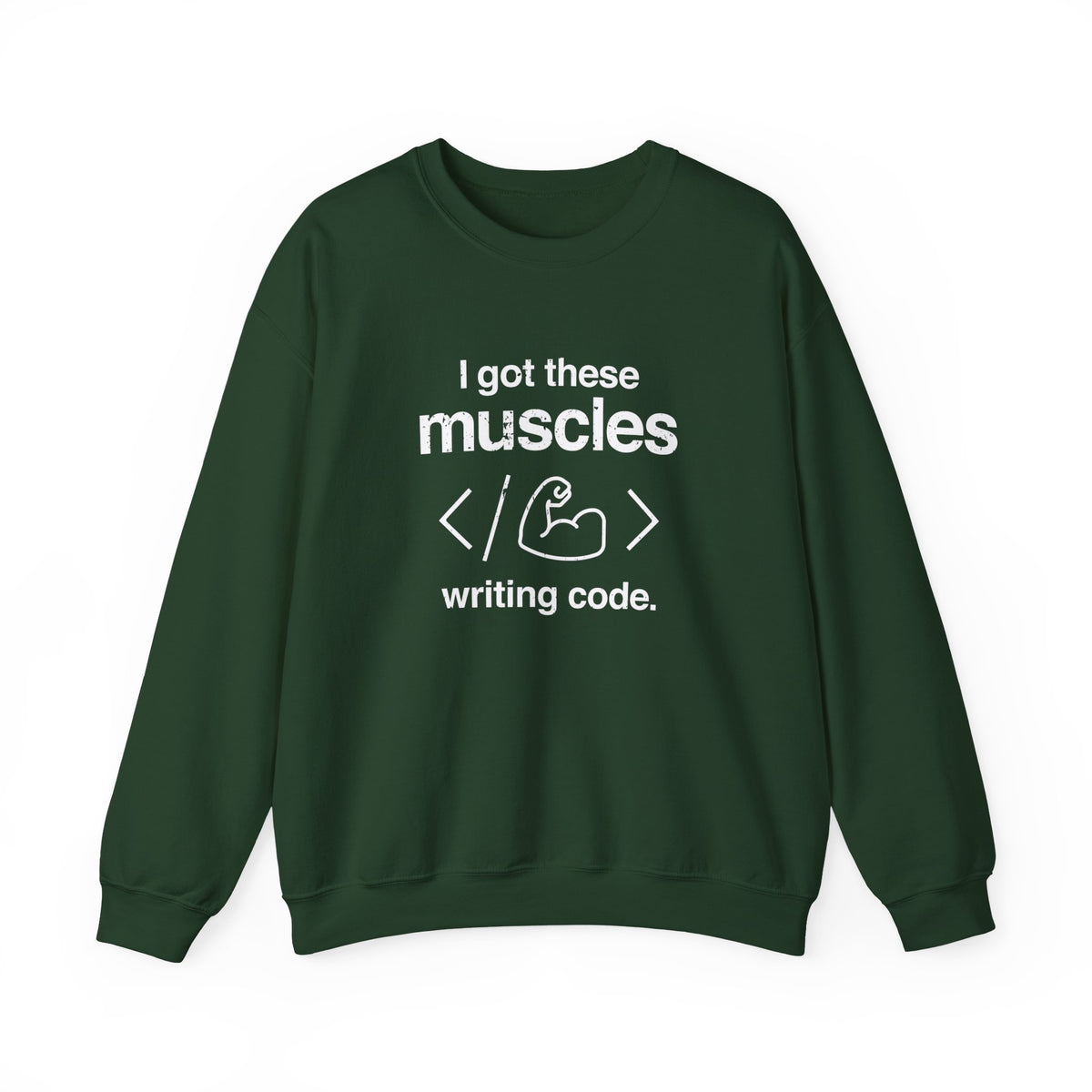 I Got These Muscles Writing Code Sweatshirt