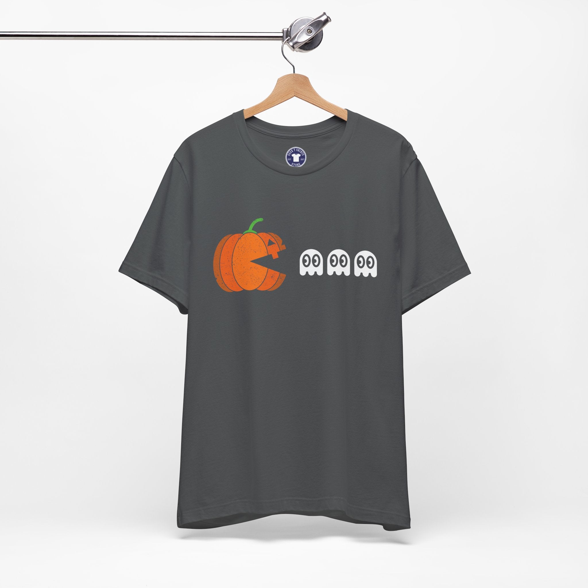 Halloween Retro Gamer - Premium Unisex Crewneck T-Shirt