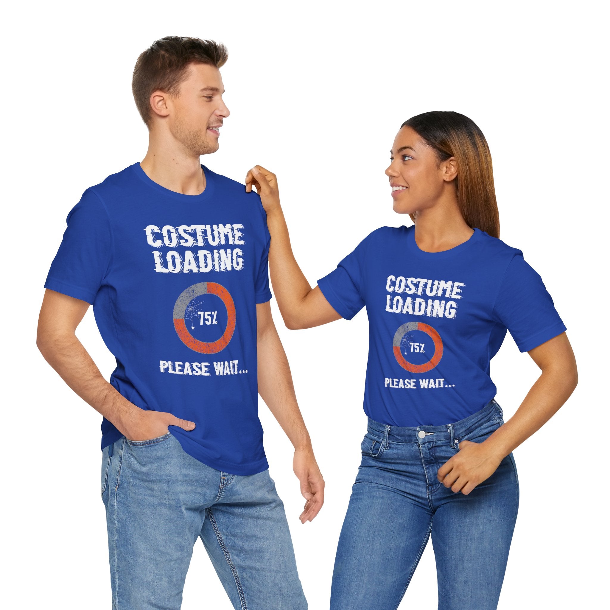 Costume Loading Funny Halloween - Premium Unisex Crewneck T-Shirt