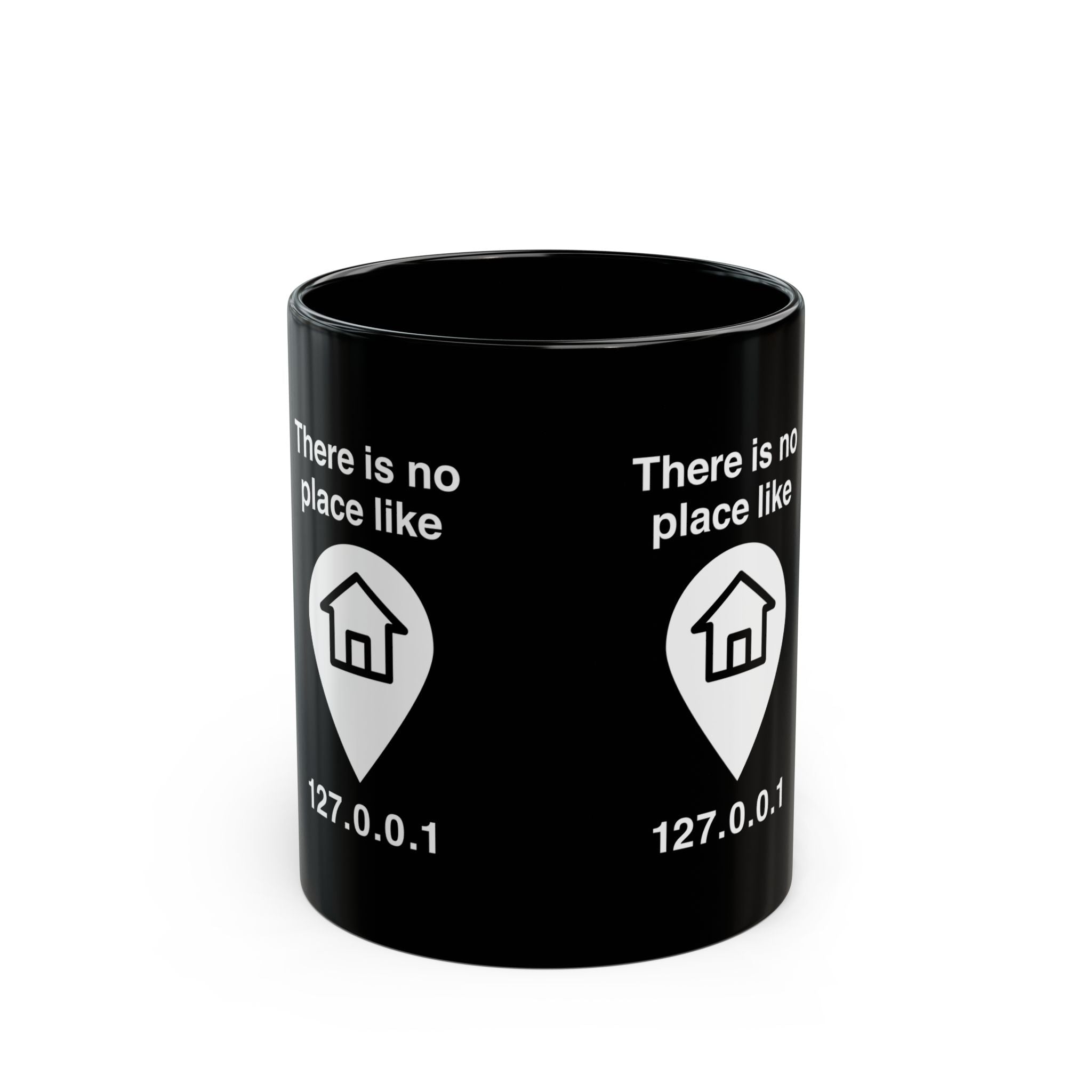 No Place Like Home - Black Glossy Mug