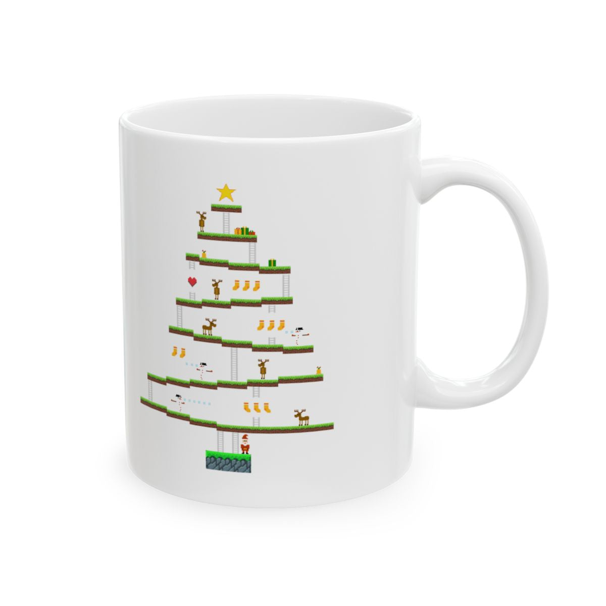 8-Bit Christmas Tree Mug right #Size_11oz