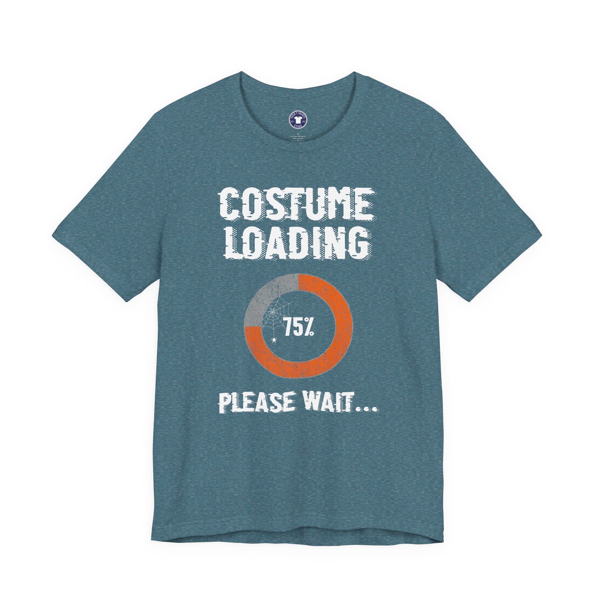 Costume Loading Funny Halloween - Premium Unisex Crewneck T-Shirt