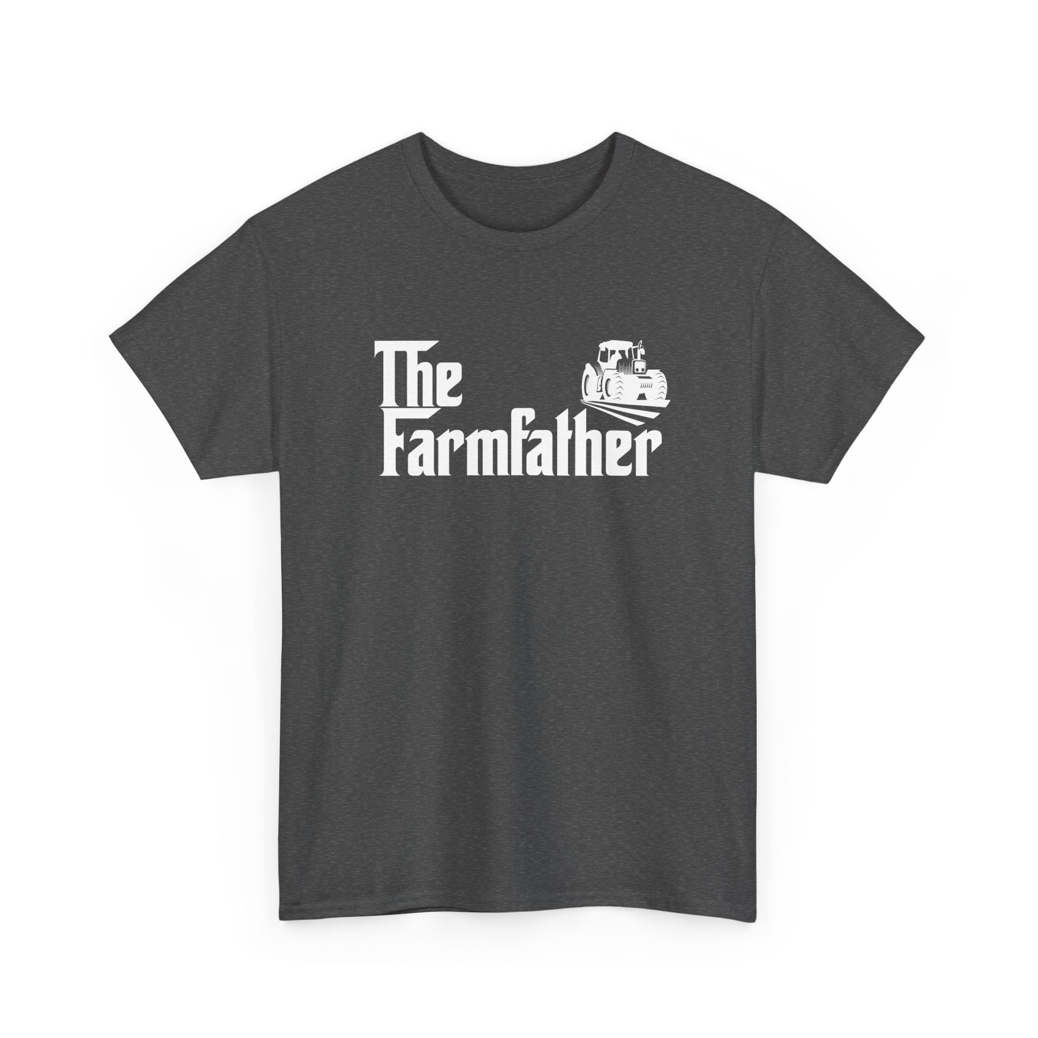 Funny Farmer Shirt The Farmfather Tractor Dad Gift - Unisex Regular Crewneck T-Shirt