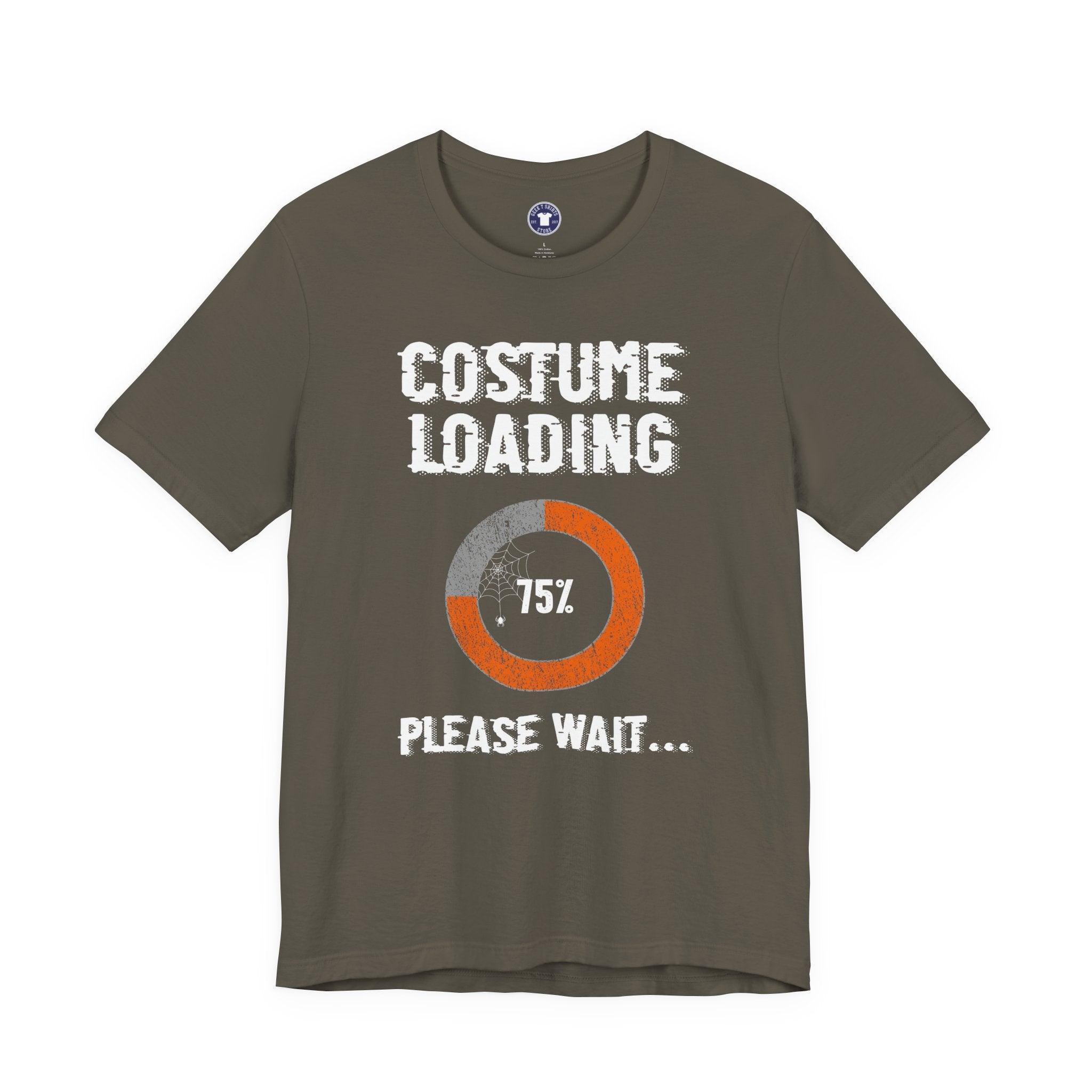 Costume Loading Funny Halloween - Premium Unisex Crewneck T-Shirt