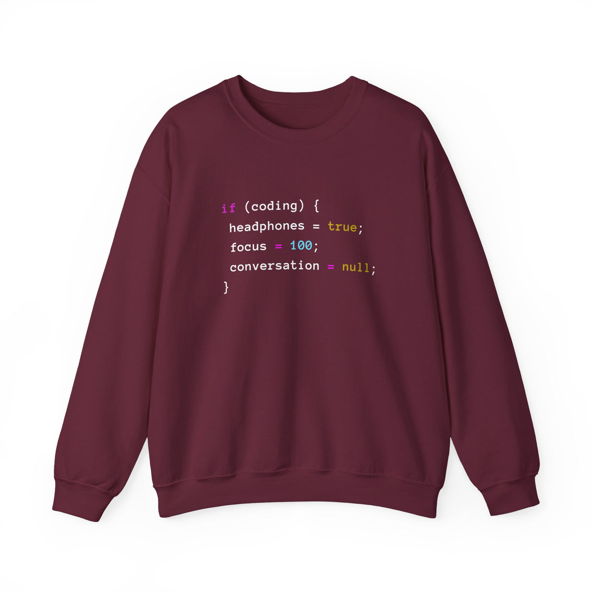 Coding With Headphones Sweatshirt