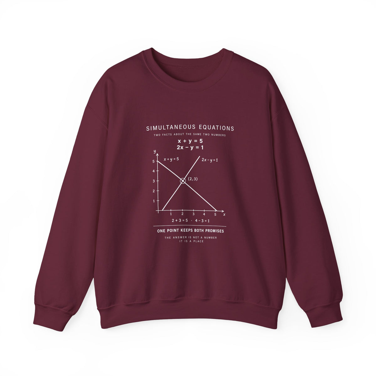 Simultaneous Equations Sweatshirt