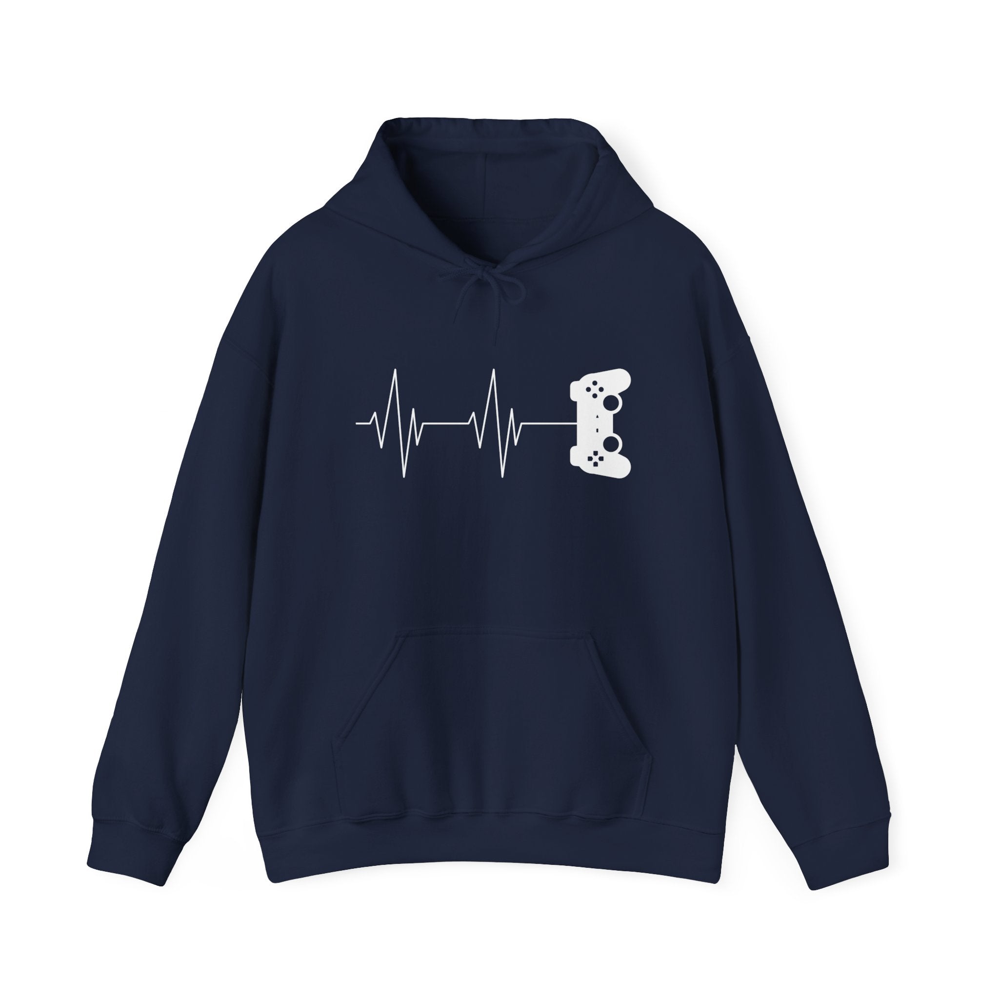 Gamer Heartbeat - Video Gaming Addict Hoodie - Unisex Hooded Sweatshirt