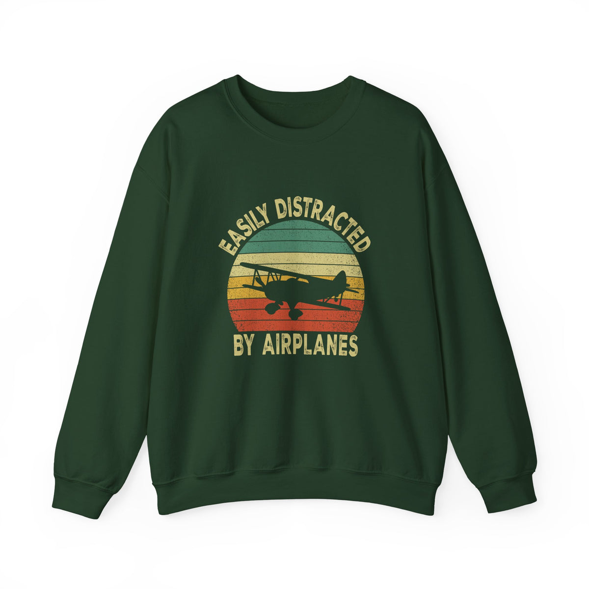 Easily Distracted By Airplanes Sweatshirt