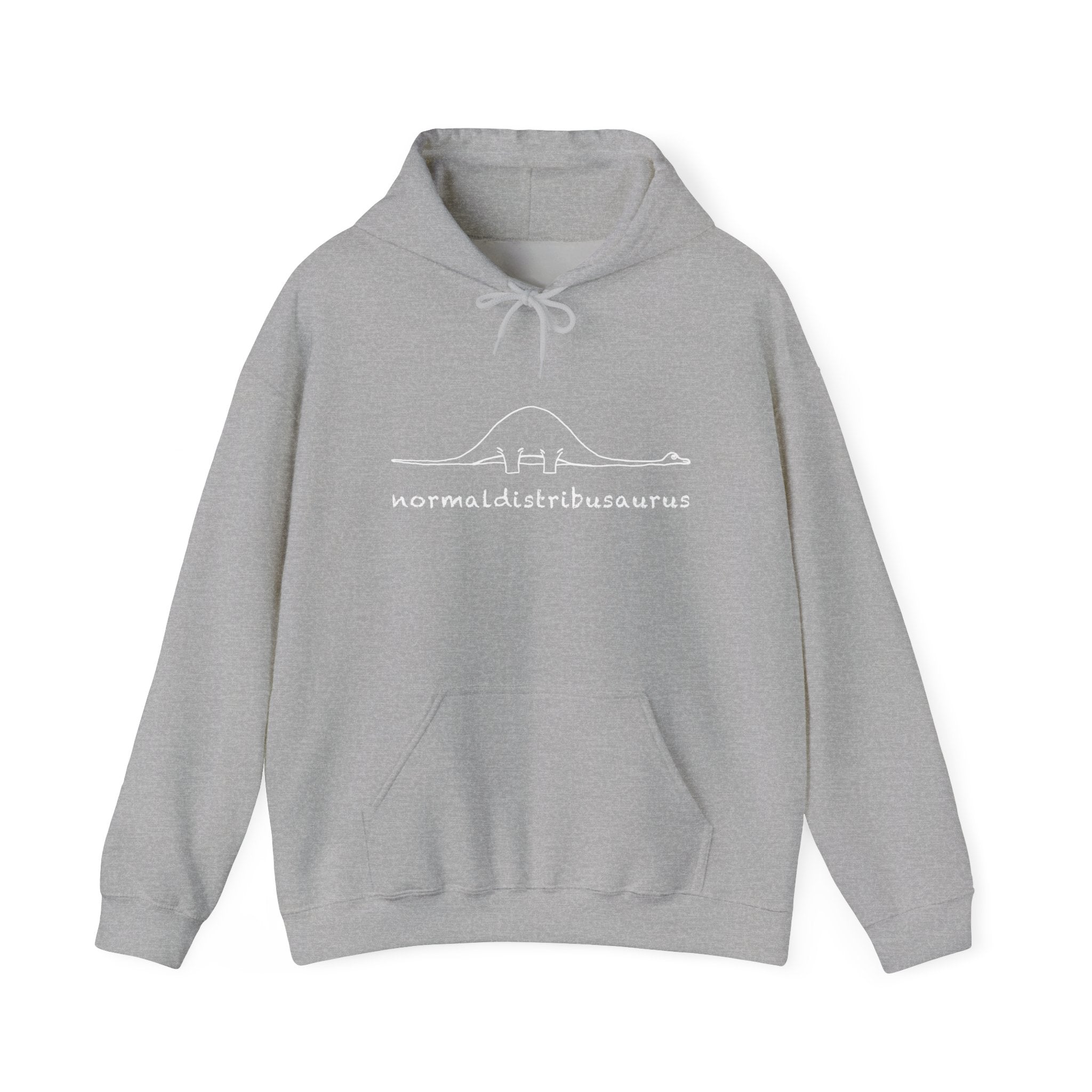 Math Statistics - Normaldistribusaurus - Unisex Hooded Sweatshirt