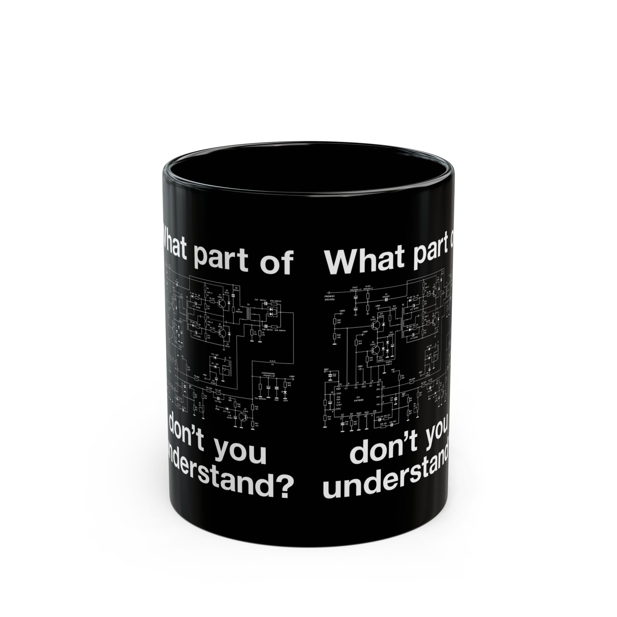 Electrical Engineer Joke - Black Glossy Mug