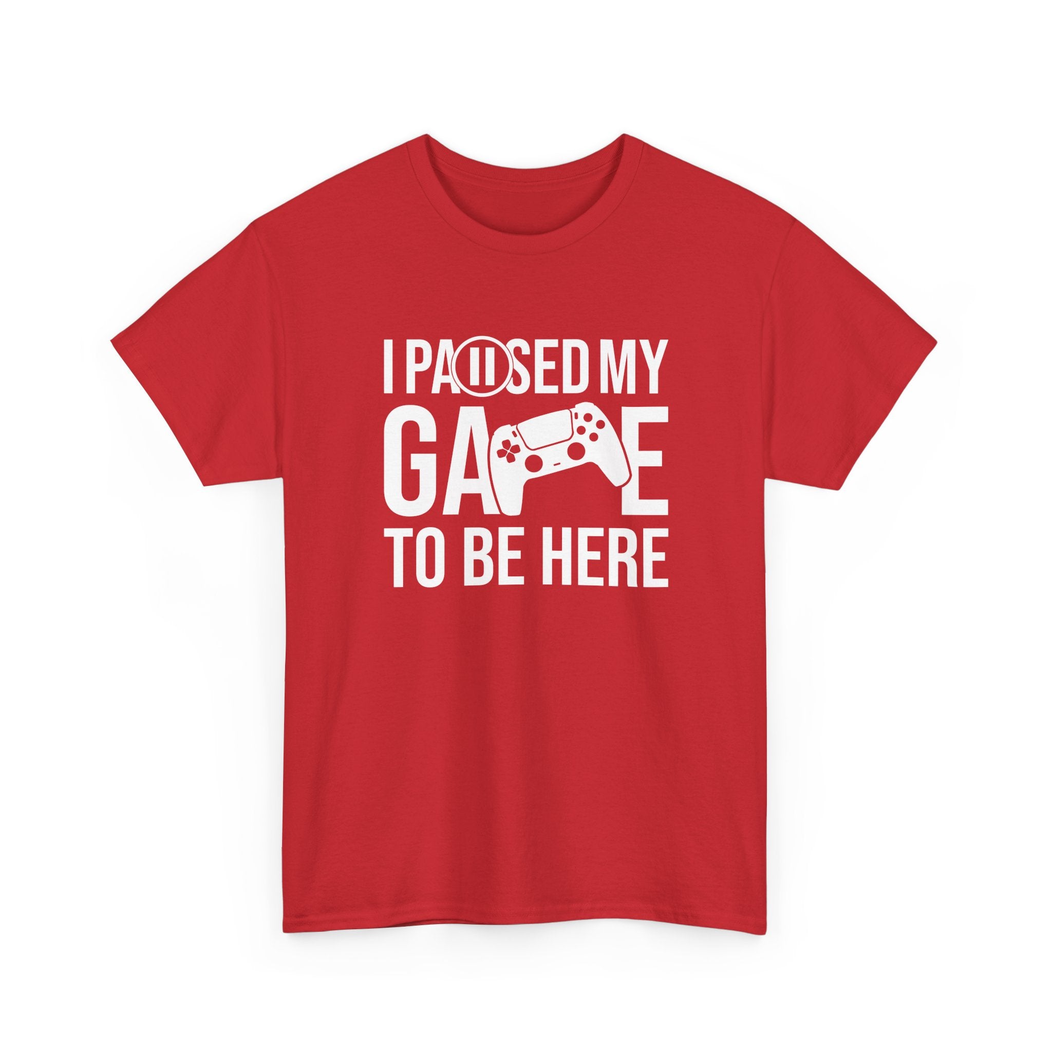 I Paused My Game To Be Here - Geek Gamer Pad Player - Regular Unisex Crewneck T-Shirt