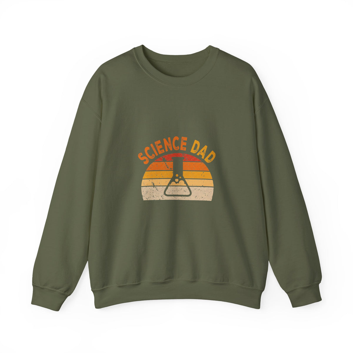 Science Dad Retro Flask Sweatshirt