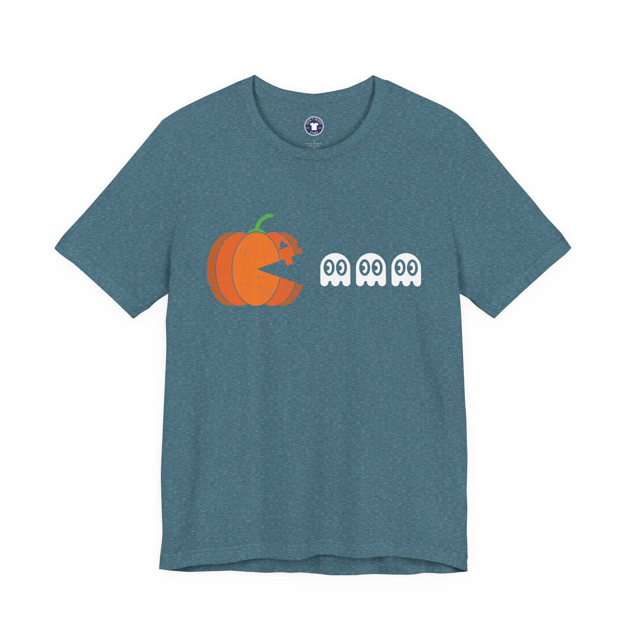 Halloween Retro Gamer - Premium Unisex Crewneck T-Shirt