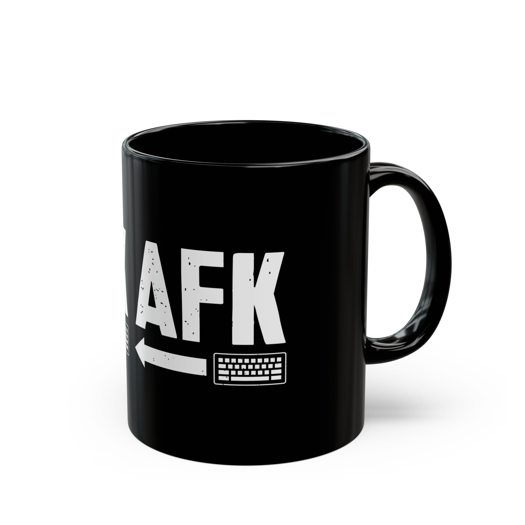 AFK Away From Keyboard - Black Glossy Mug