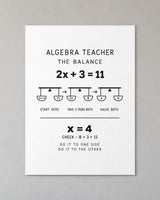 Algebra Teacher Poster
