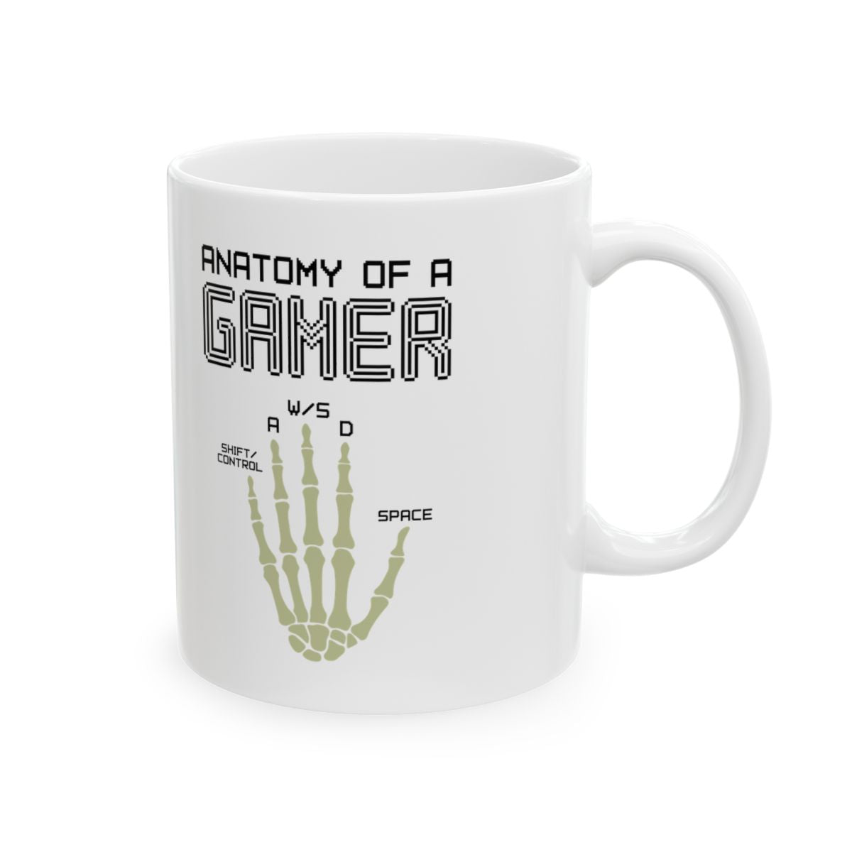 Anatomy Of A Gamer Mug right #Size_11oz