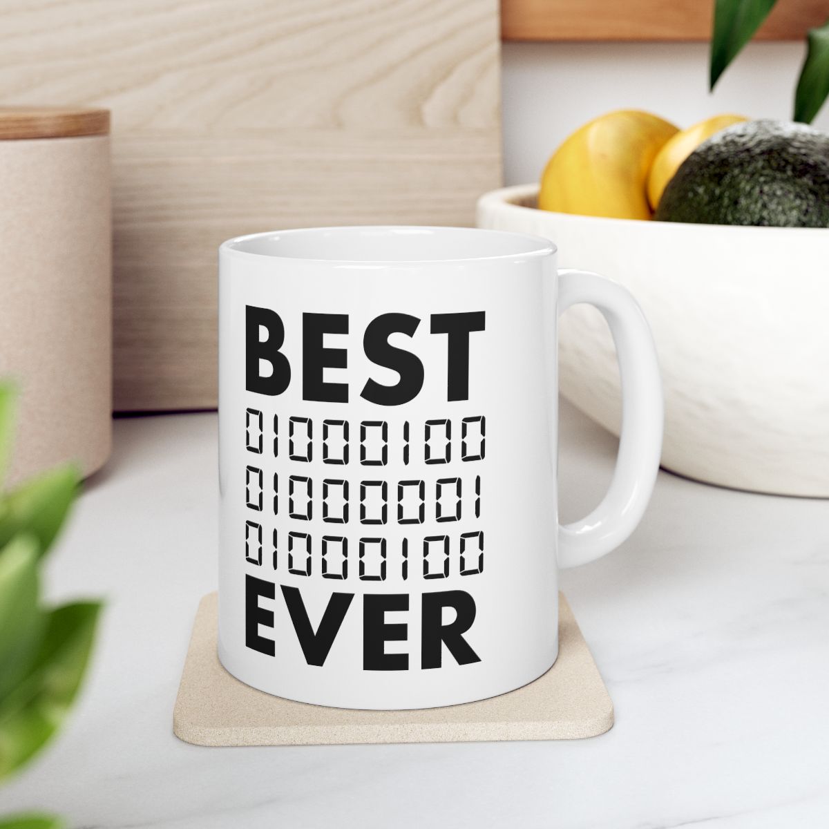 Best Dad Ever In Binary Mug context-4