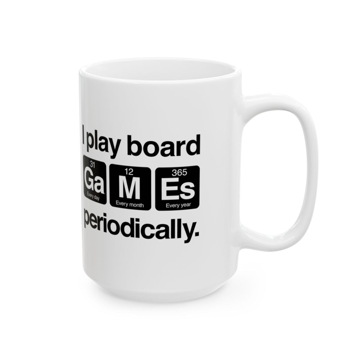 I Play Board Games Periodically Mug right #Size_15oz