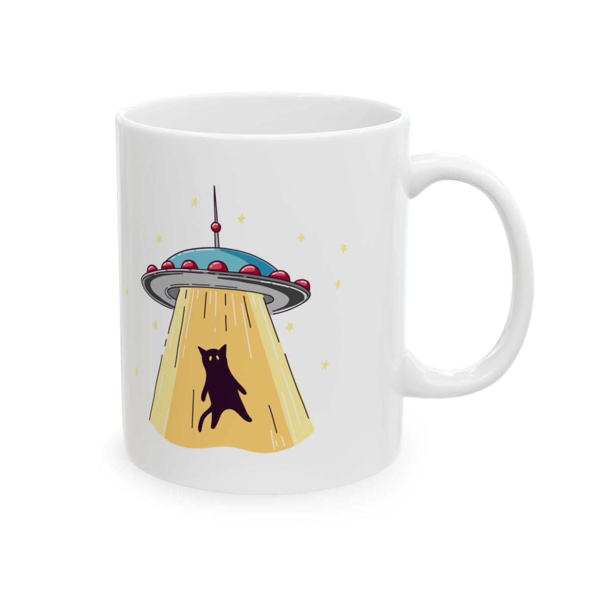 Cat UFO Abduction Mug right #Size_11oz
