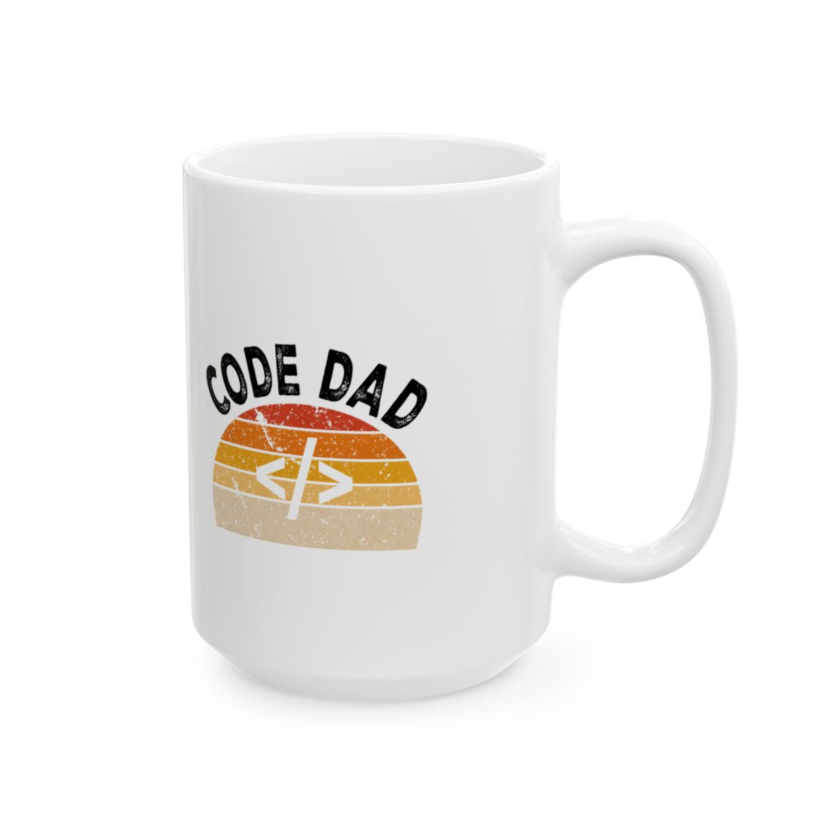 Code Dad Retro Programmer Mug right #Size_15oz