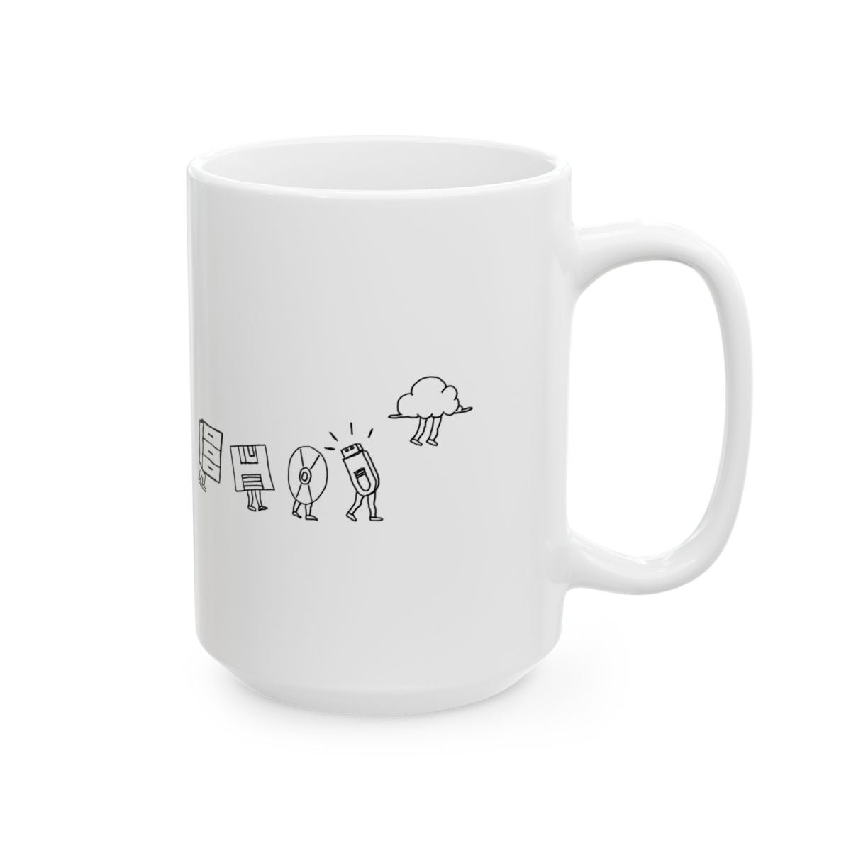 Computer Storage Evolution Mug right #Size_15oz