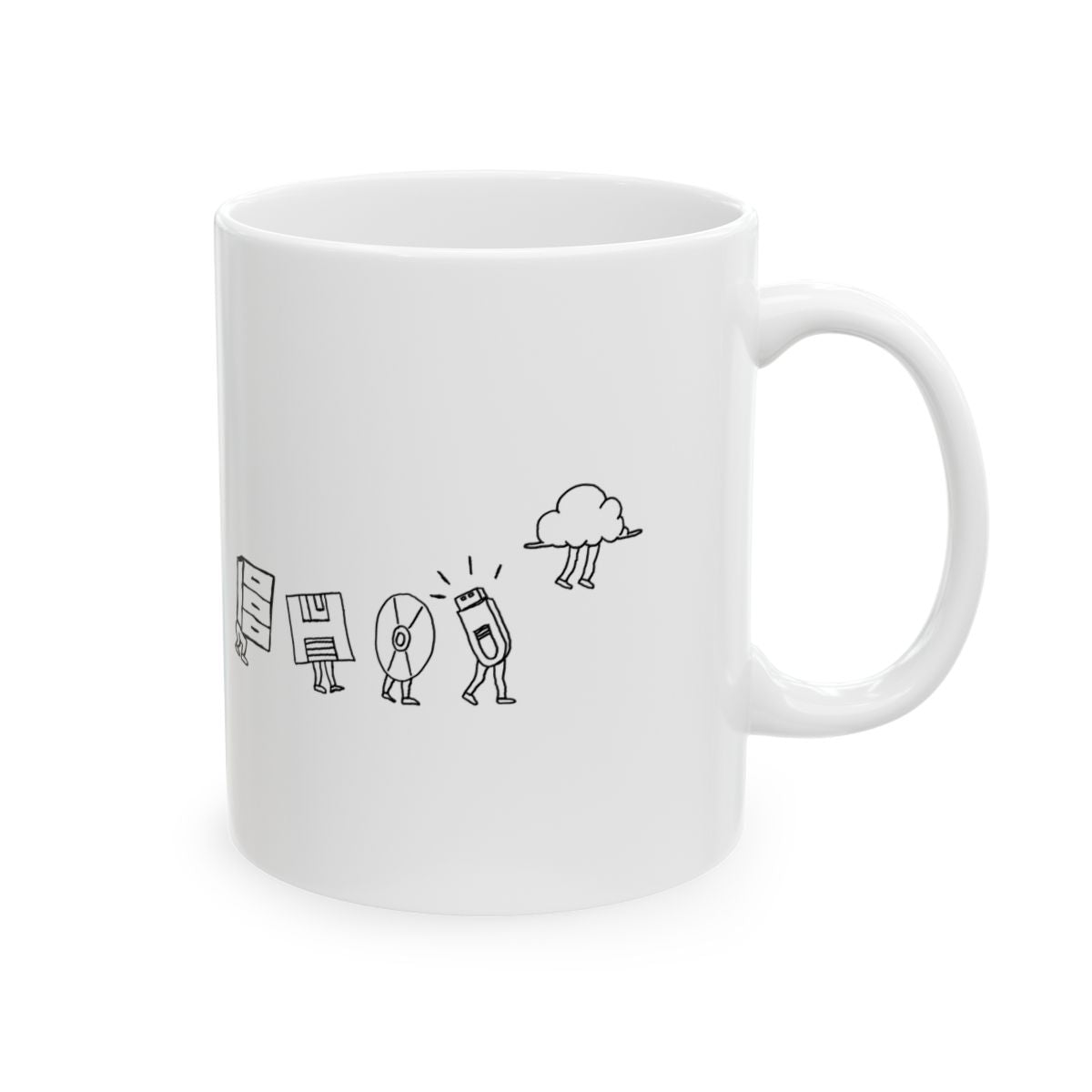 Computer Storage Evolution Mug right #Size_11oz