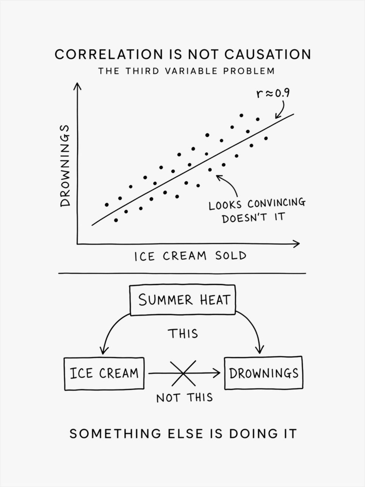 Correlation Is Not Causation Poster front