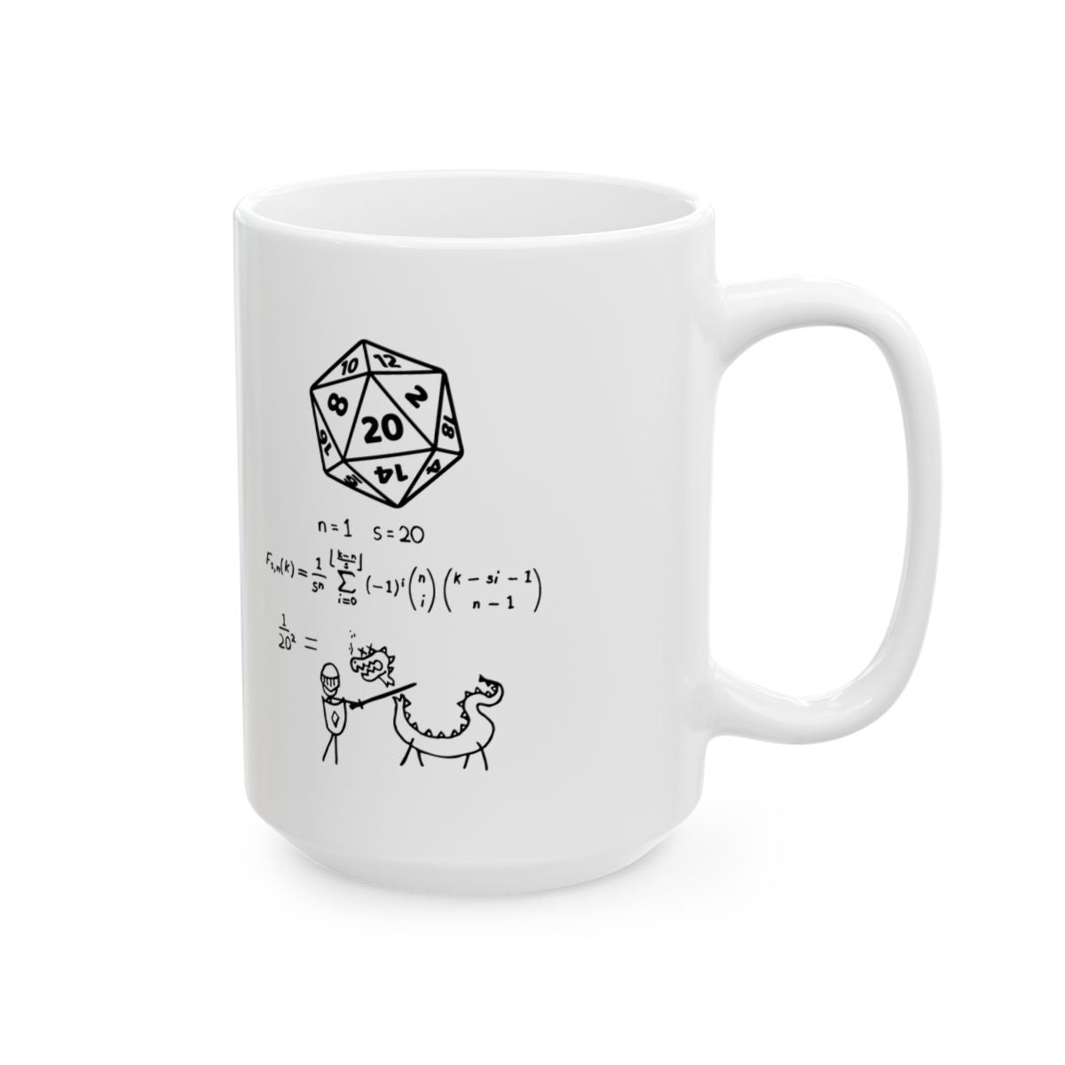 The Science Of A D20 Mug right #Size_15oz
