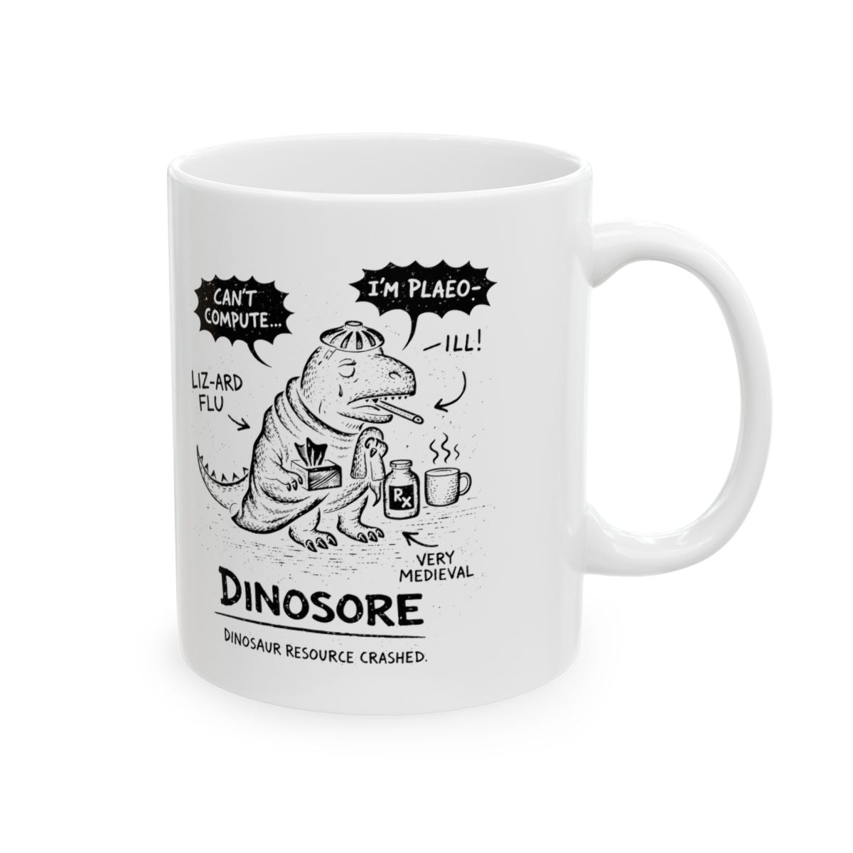 Dinosore Mug right #Size_11oz