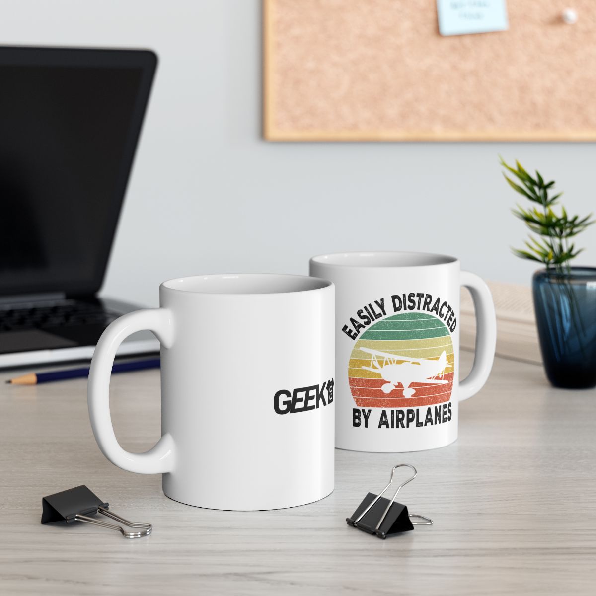 Easily Distracted By Airplanes Mug context-2
