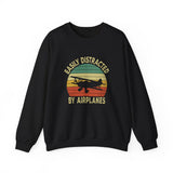 Distracted By Airplanes Sweatshirt
