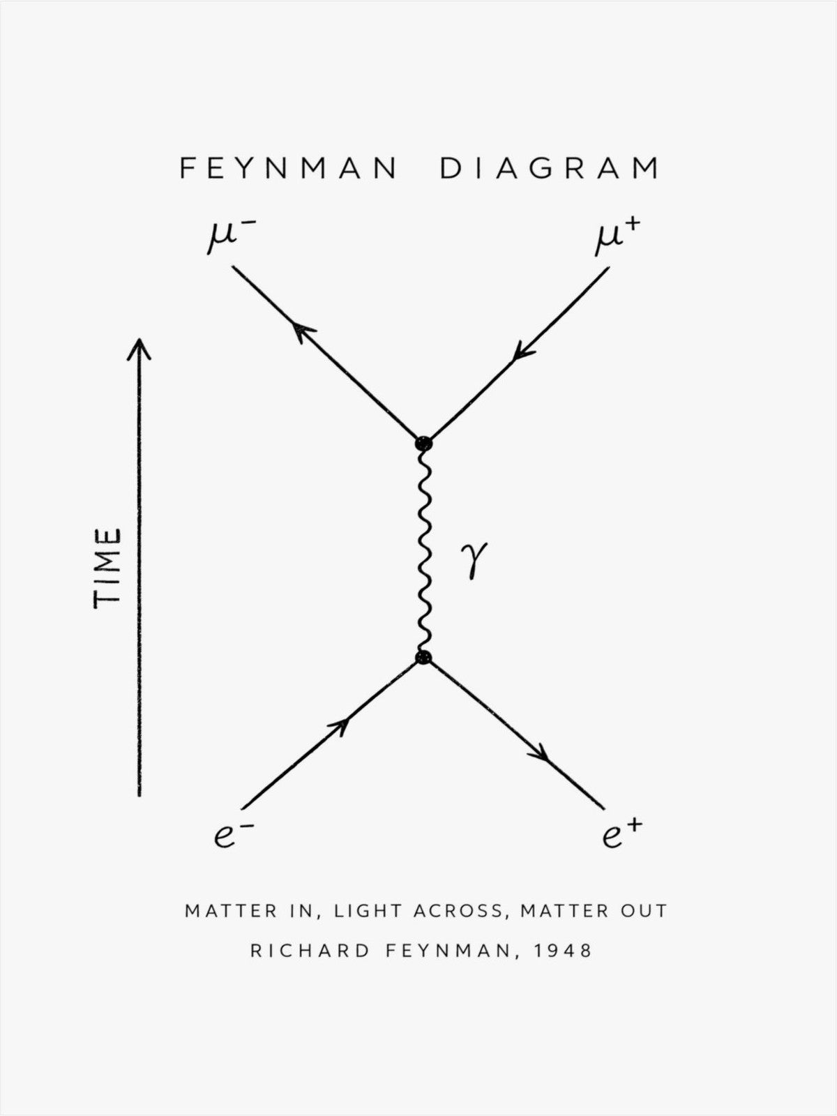 Feynman Diagram Poster front