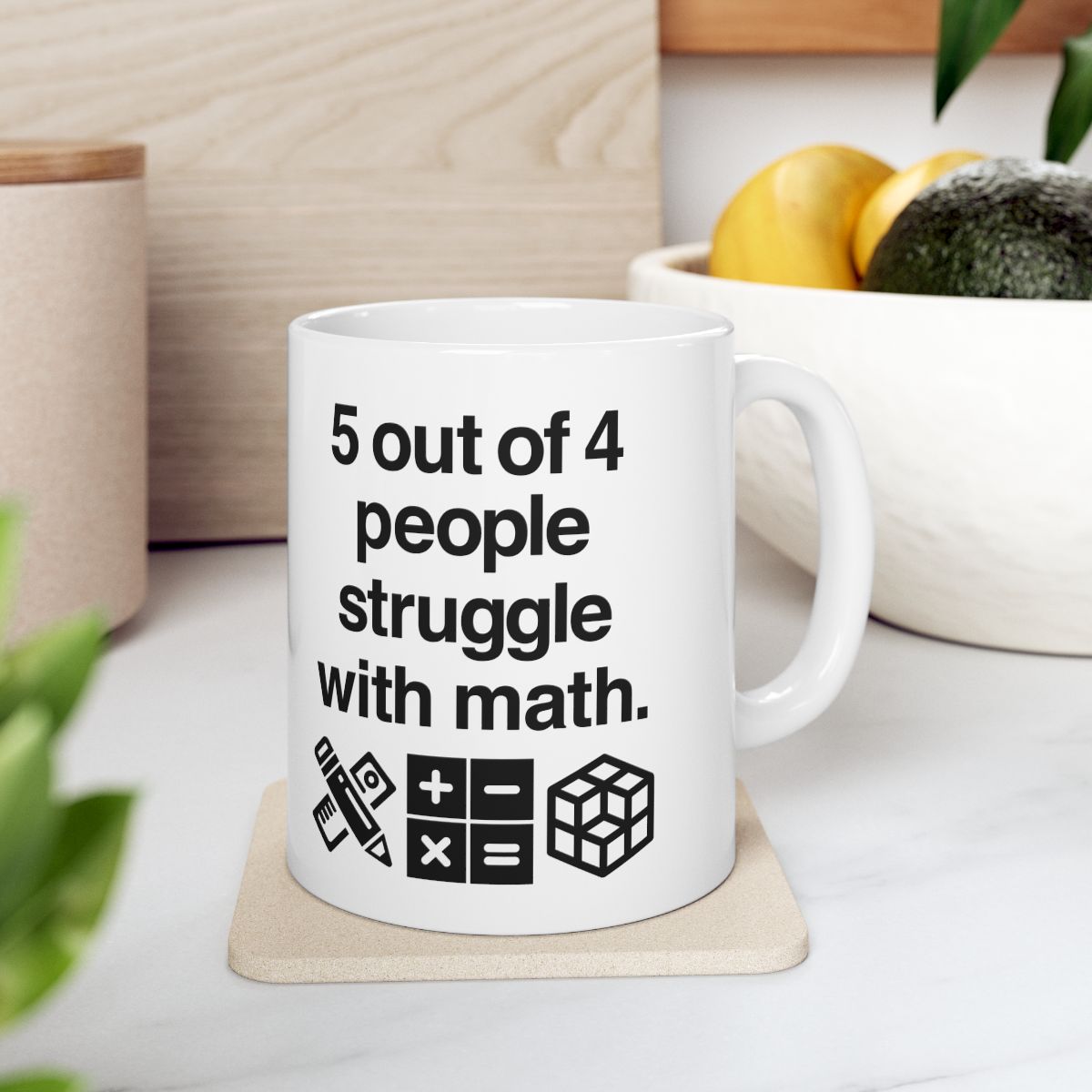 Five Out Of Four People Mug context-4