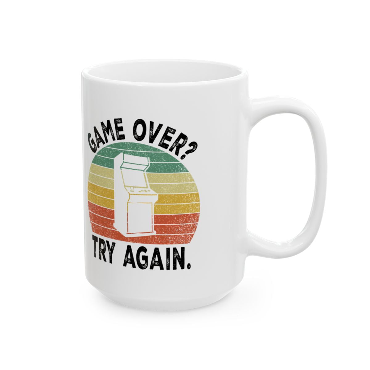 Game Over? Try Again. Mug right #Size_15oz