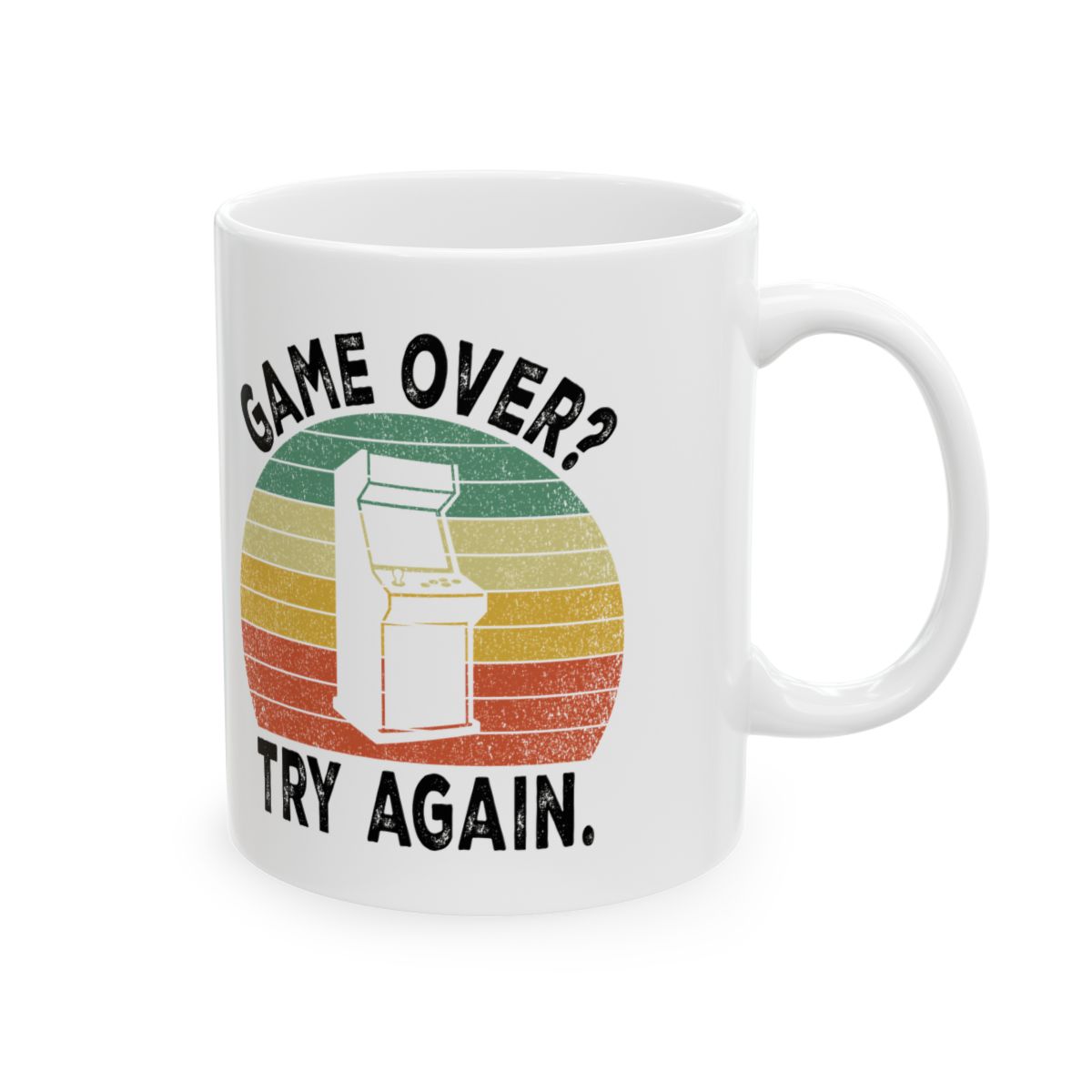 Game Over? Try Again. Mug right #Size_11oz