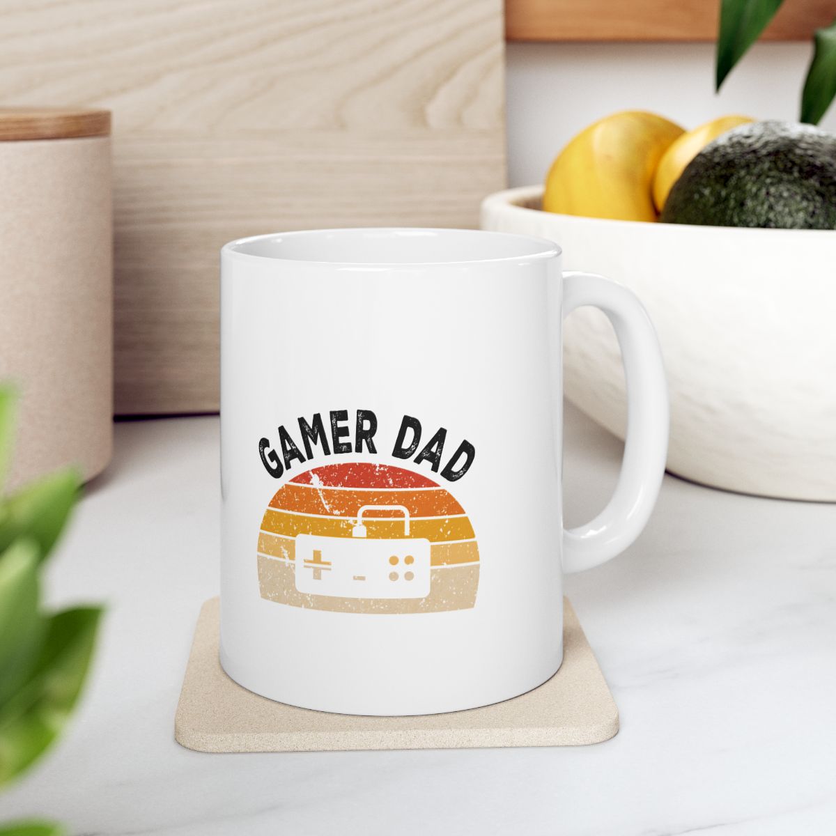Gamer Dad Retro Controller Mug context-4