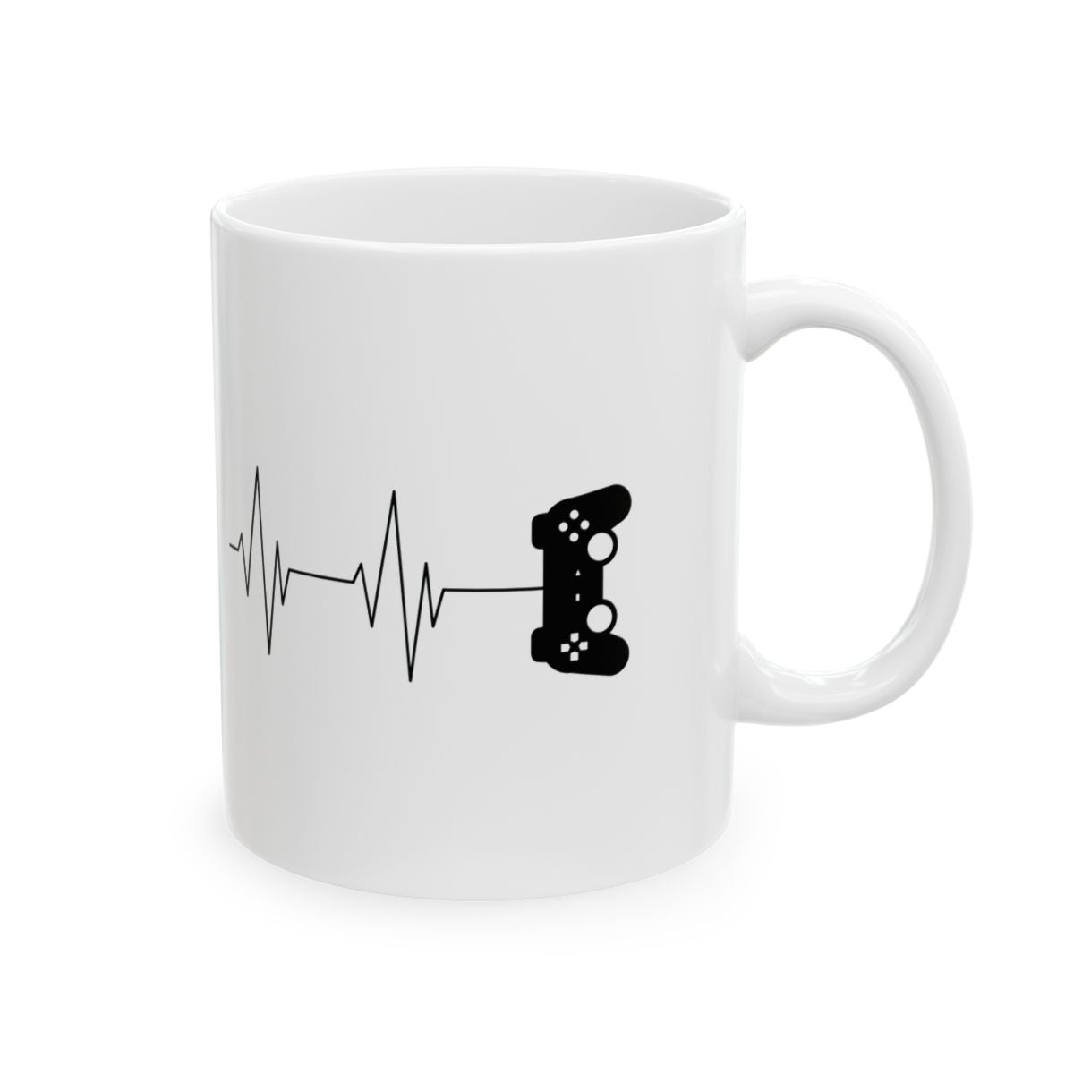 Gamer Heartbeat Mug right #Size_11oz