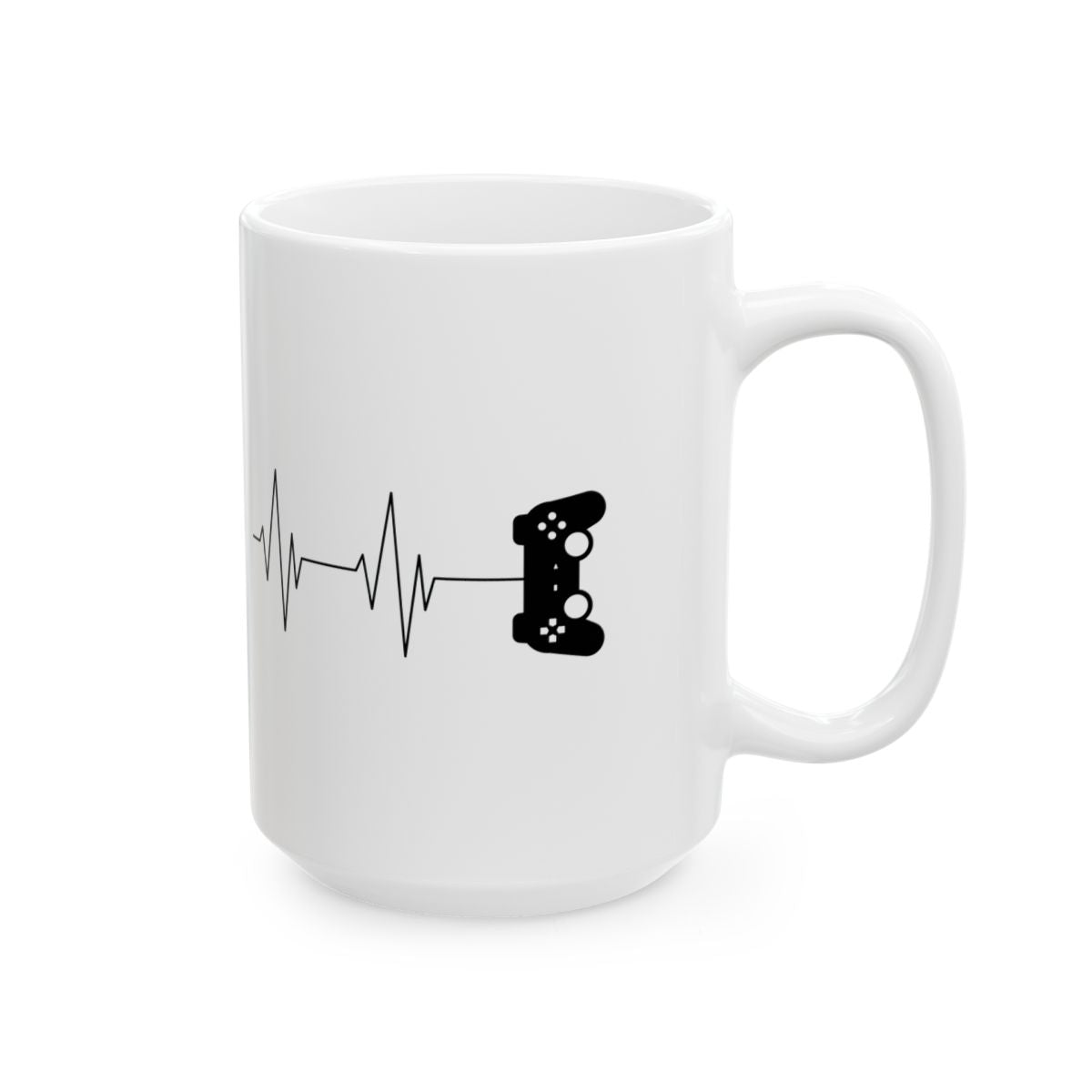 Gamer Heartbeat Mug right #Size_15oz