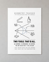 Geometry Teacher: The Construction Poster