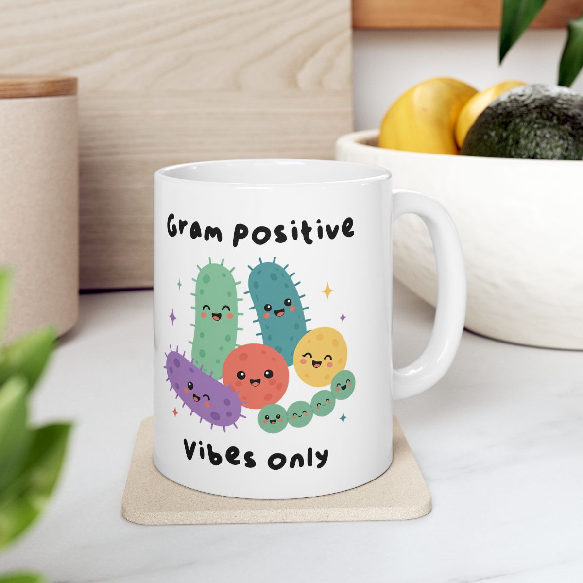Gram Positive Vibes Only Mug context-4