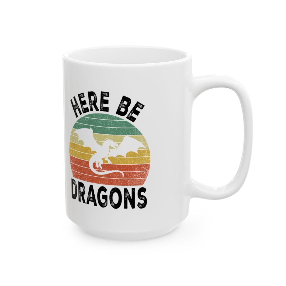 Here Be Dragons Mug right #Size_15oz