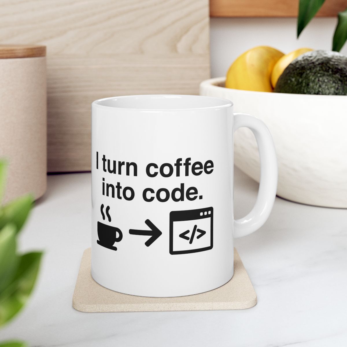 I Turn Coffee Into Code Mug context-4